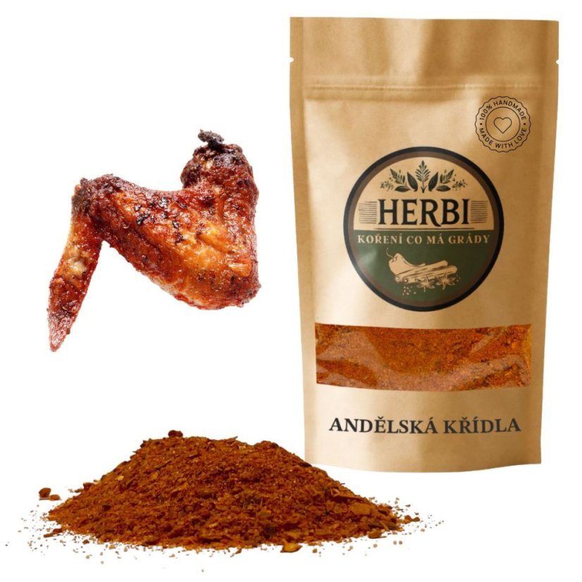 Anjelské krídla – pikantná zmes na krídelká, čo ťa vystrelí do chuťového neba - Hmotnosť:: 50 g
