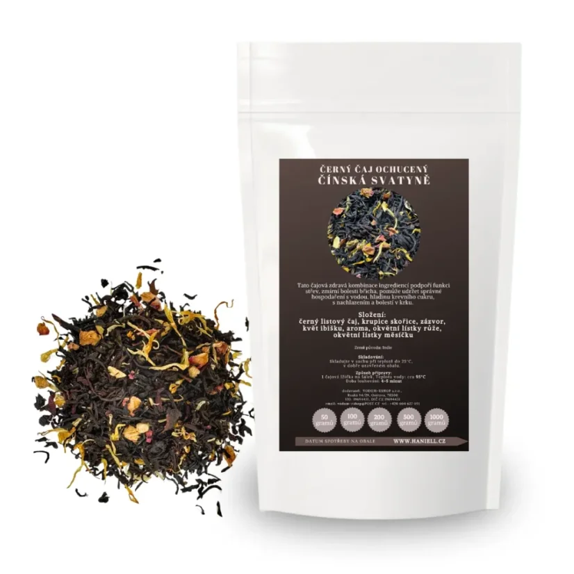 Černý čaj Čínská svatyně – harmonie těla i mysli - Hmotnost: 100 g