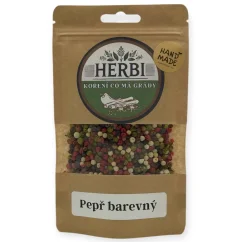 Pepř barevný – směs čtyř pepřů na steaky, omáčky a saláty 🌈🧂🥩