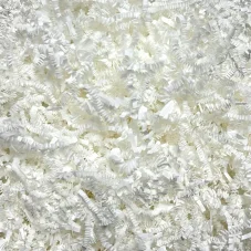 Teplá bílá papírová výplň do dárkových krabiček ZZ – 1 kg