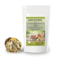 Kvetoucí zeleno-bílý čaj Camus Blooming – luxusní čajový květ se světlíkem