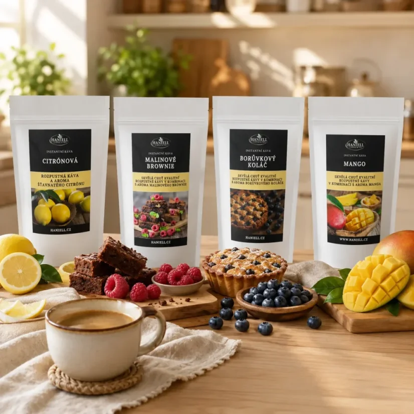Sada rozpustných káv Ovocné osvěžení – 4×100g