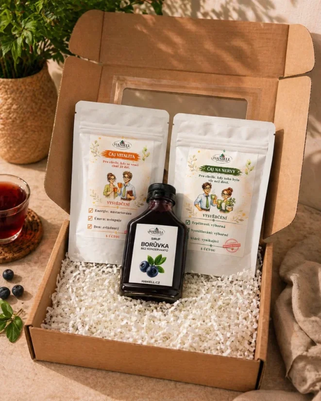 Darčeková sada pre učiteľa – Vitalita, Nervy a sirup 100ml