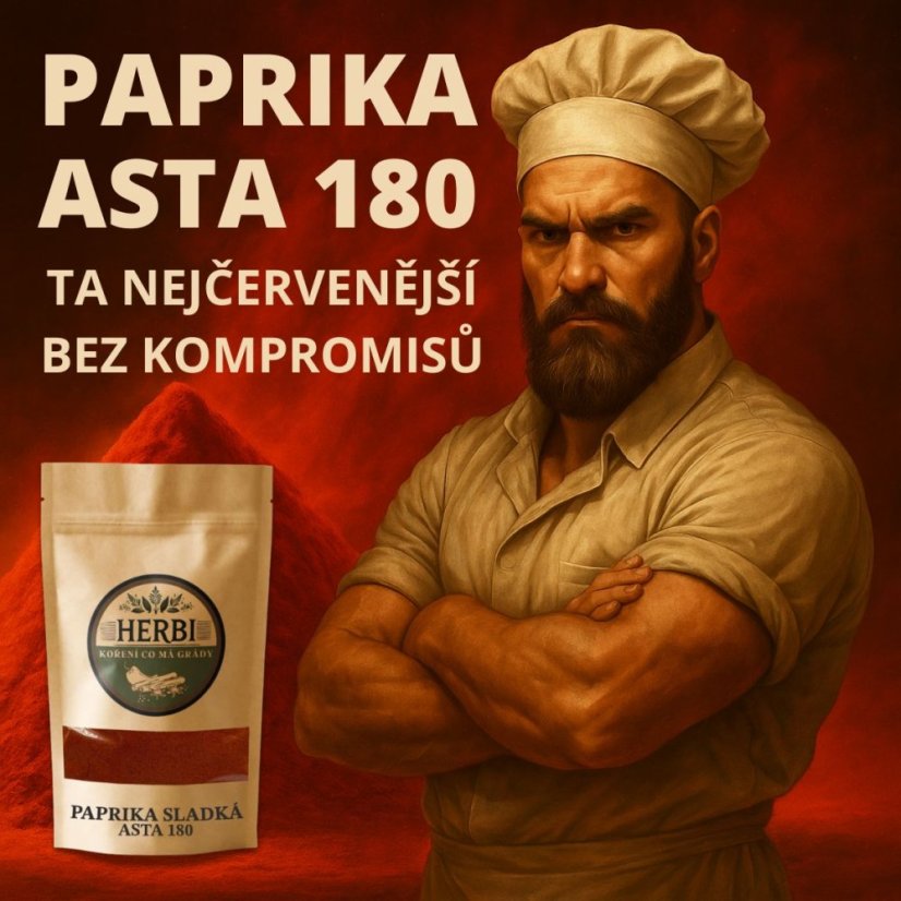 Paprika lahůdková sladká mletá ASTA 180 – intenzivní barva a chuť 🌶🍲🔥 - Hmotnost:: 50 g