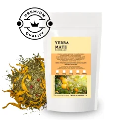 Yerba Mate Pomeranč prémium – osvěžující citrusová energie
