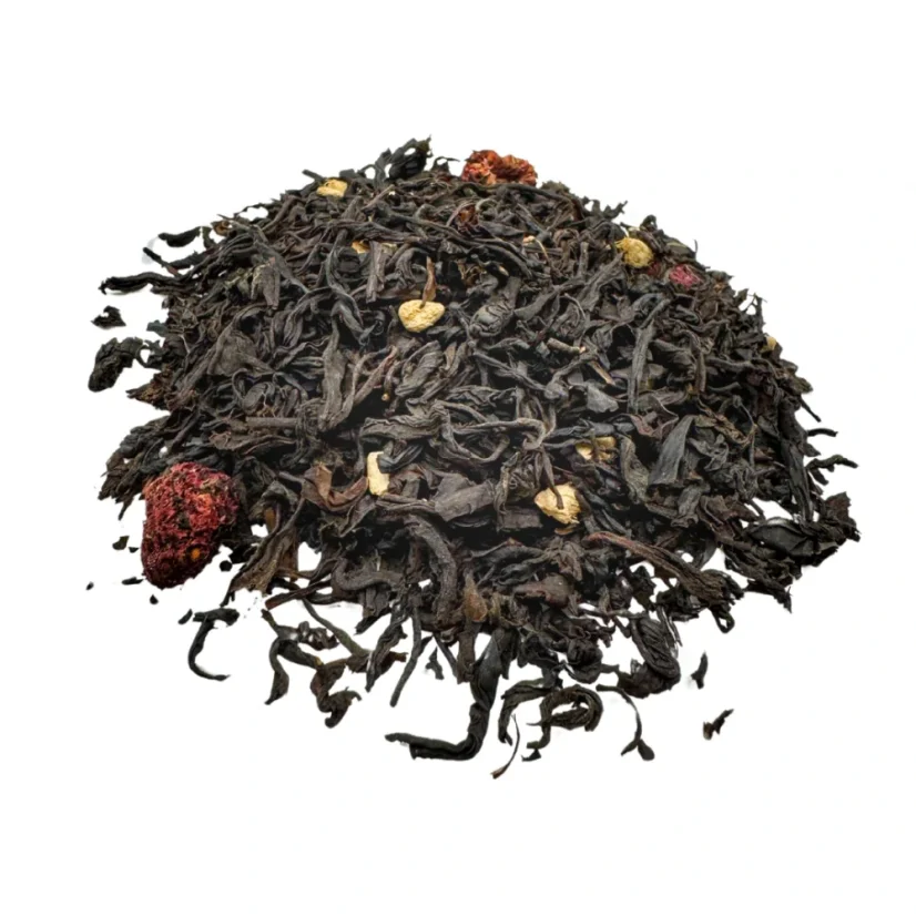 Černý čaj Zázvor s malinami – hřejivé pohlazení pro chladné večery