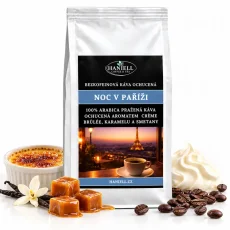 Káva Noc v Paříži bezkofeinová zrnková – Crème Brûlée, karamel a smetana