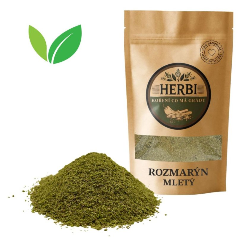 Rozmarýn mletý – aromatická bylina pro maso, brambory i pečivo, 25 g