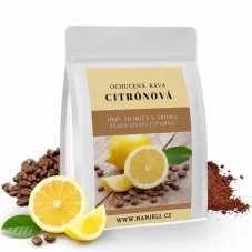Zrnková káva Citrónová ochutená