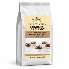 Káva Kokosové pralinky – 100% brazílska arabica s exotickou chuťou kokosu a čokolády