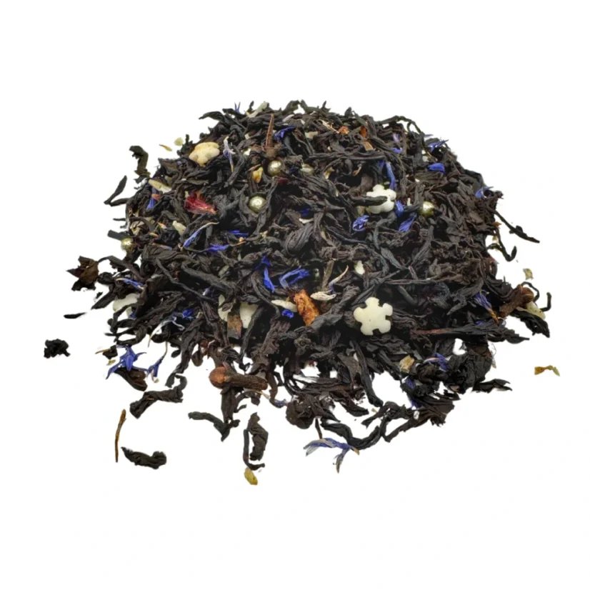 Černý čaj Winter Time – hřejivá zimní směs s malinami a skořicí