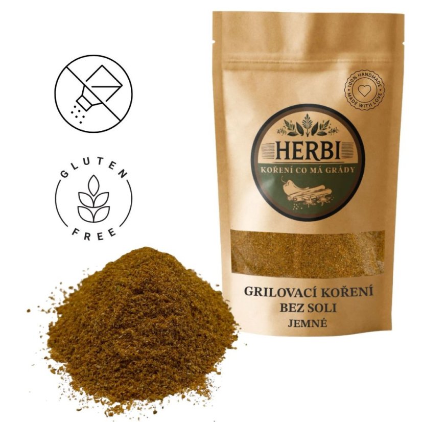 Grilovací koření bez soli – jemná bylinková směs na maso, zeleninu i sýry 🌿🔥
