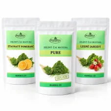 Sada Matcha Trio: pomarančová sviečka, sladká jahoda, čistá harmónia