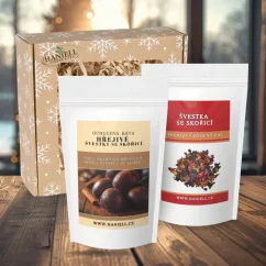 Dárková sada Hřejivé švestky se skořicí – vůně domova v každém doušku