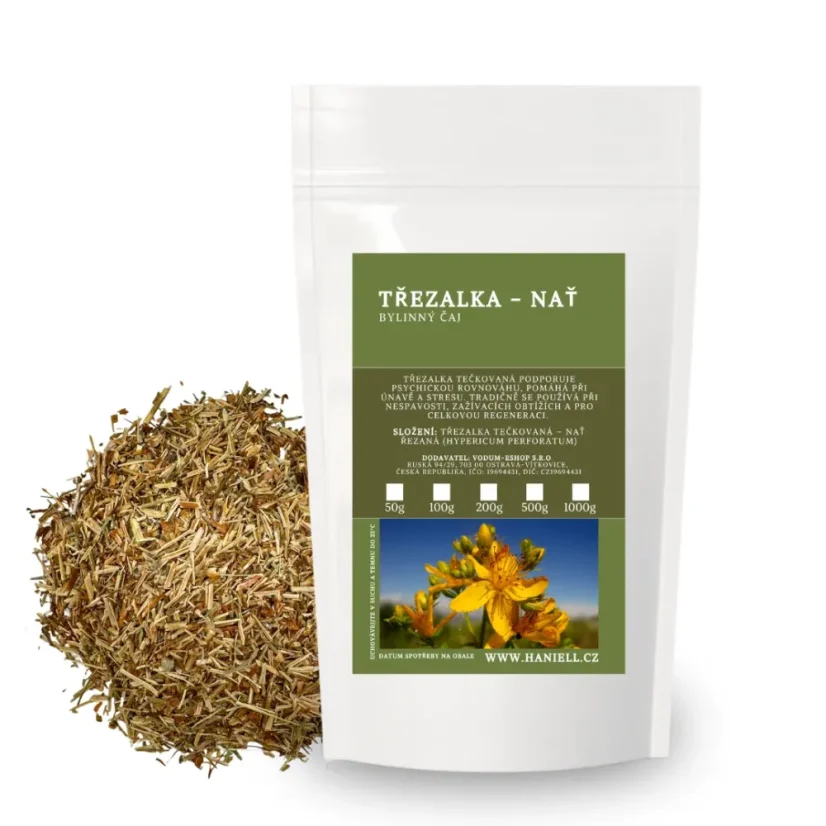 Třezalka nať řezaná – bylinný čaj pro klid a rovnováhu