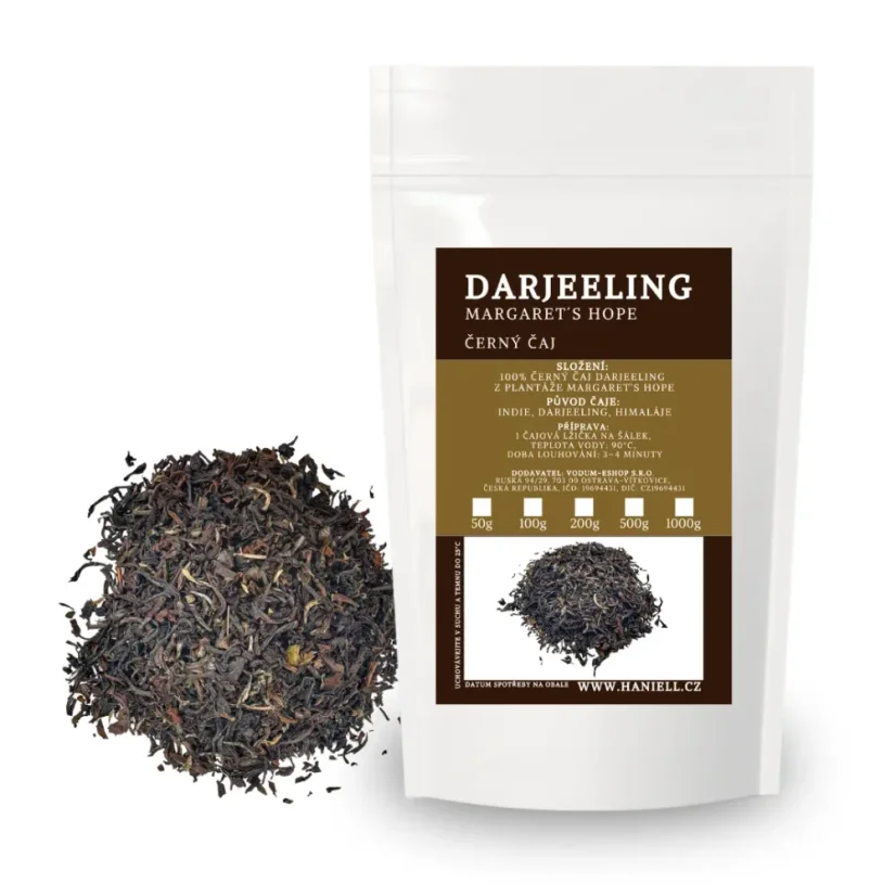 Černý čaj Darjeeling Margaret’s Hope – jemná květinová harmonie z Himalájí - Hmotnost: 50 g