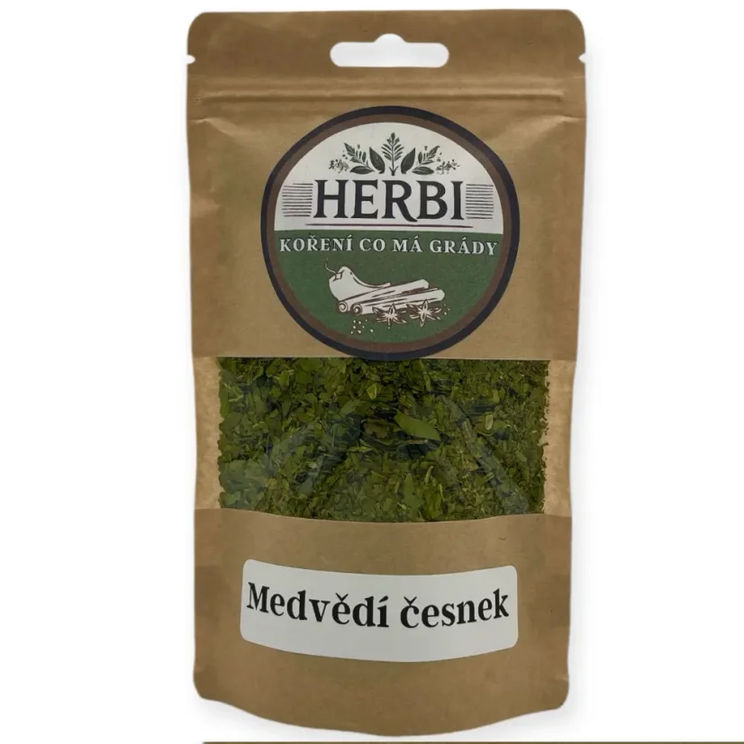 Medvedí cesnak – sušená bylinka s jemnou cesnakovou chuťou 🧄🌿✨ - Hmotnosť:: 25 g