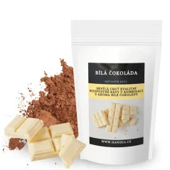 Rozpustná káva Biela čokoláda – krémovo jemná sladká harmónia