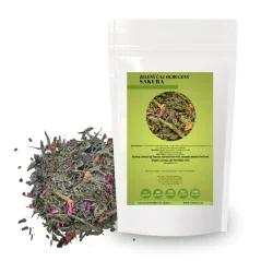 Zelený čaj Sakura – jemná harmonie třešní a květů růží