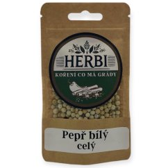 Pepř bílý celý – jemný pepř do omáček, ryb a drůbeže 🧂🐟🍗