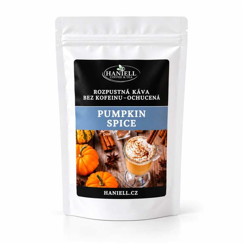 Bezkofeinová rozpustná káva Pumpkin Spice - Hmotnost: 1000 g