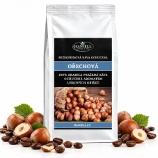 Káva Orechová arabica bezkofeínová zrnková – jemná chuť bez kompromisov