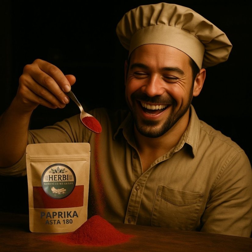 Paprika lahůdková sladká mletá ASTA 180 – intenzivní barva a chuť 🌶🍲🔥 - Hmotnost:: 50 g