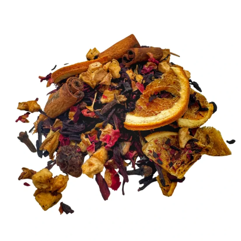 Černý čaj Vánoční svařák – hřejivé koření, citrusy a zimní pohoda