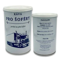 Dárková káva pro ty, kteří řídí velké vozy. Zrnková nebo mletá výběrová káva i jako vánoční dárek Dárková káva pro ty, kteří řídí velké vozy. Zrnková nebo mletá výběrová káva i jako vánoční dárek