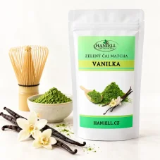 Matcha Vanilková – sametově jemný zelený čaj s vanilkovou sladkostí