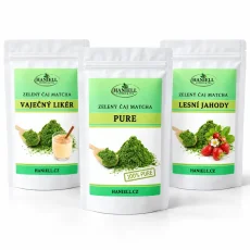 Sada Matcha Trio: sladká jahoda, krémový likér, čistá energie