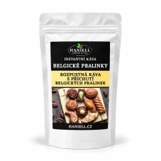 Rozpustná káva Belgické pralinky – sladká elegance v každém doušku