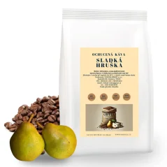 Káva Sladká hruška – zrnková ochucená 100% brazilská arabica s jemnou ovocnou sladkostí