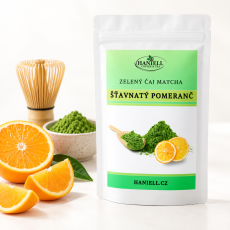 Zelený čaj Matcha Pomeranč – svěží citrusová energie