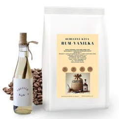 Káva Rum – Vanilka – 100% brazílska arabica s jemnou vanilkovou a rumovou arómou