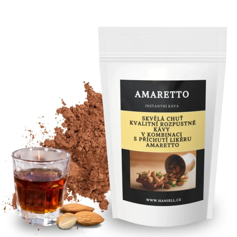 Rozpustná káva Amaretto – mandľová harmónia v šálke