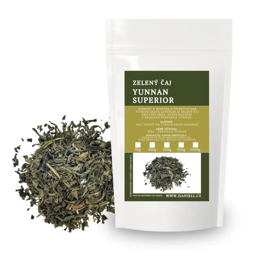 Zelený čaj Yunnan Green Superior – Jemnosť a ušľachtilosť z čínskych hôr