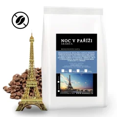 Zrnková káva Noc v Paříži – bezkofeinová, čokoláda a oříšky