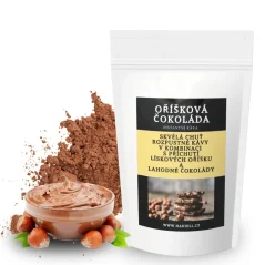 Rozpustná káva Oříšková čokoláda – smetanová chuť lískových oříšků v hořkosladké čokoládě
