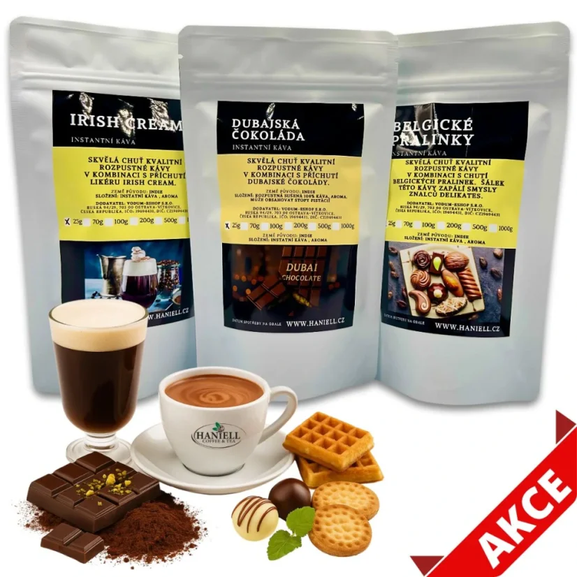 Mini kávová rozkoš – ochutnávka tří chutí ☕🍫