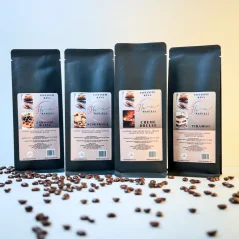 Degustační sada rozpustné kávy Sladký desert – Vafle, Tiramisu, Sušenka, Crème Brûlée (4×70 g