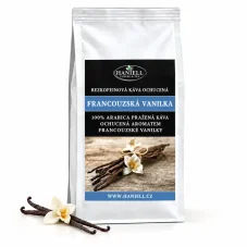 Káva Francúzska vanilka bezkofeínová arabica zrnková – 100% arabika s jemnou chuťou vanilky