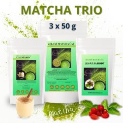 Dárková sada čajů Haniell Matcha Trio – sladká jahoda, krémový likér a čistá energie vánoční dárek