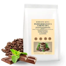 Káva Peppermintová čokoláda – 100% brazílska arabika s osviežujúcou chuťou čokolády a mäty