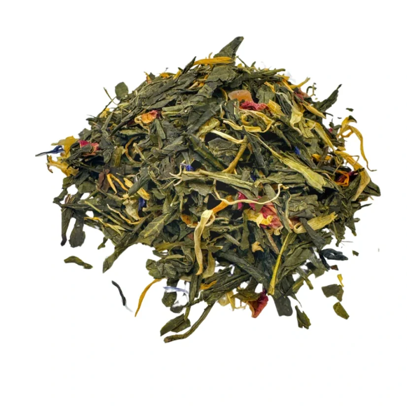 Zelený čaj Desert Bohů – mango, papája a květinová harmonie