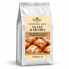 Zrnková káva Slaný Karamel – 100% brazilská arabica s jemnou sladko-slanou chutí karamelu