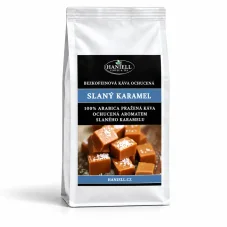 Káva Slaný karamel bezkofeínová arabica zrnková – jemná a sladko-slaná chuť bez kofeínu