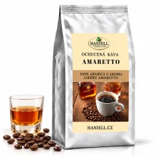 Zrnková káva Amaretto 100% brazilská arabica s vůní mandlového likéru