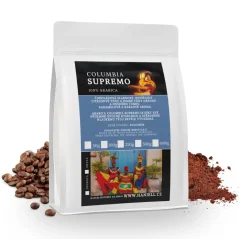 Výběrová káva Haniell Colombia Supremo – chuťová harmonie s nádechem oříšků a karamelu