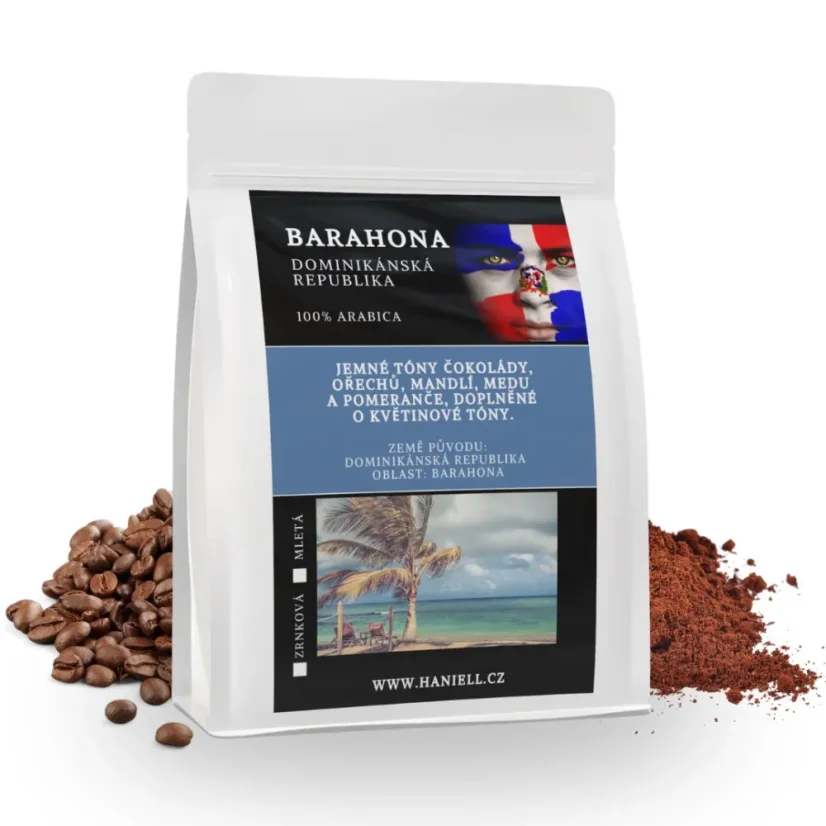 Káva Barahona A Dominikánská republika arabica zrnková – čokoládovo-karamelová s tropickým nádechem